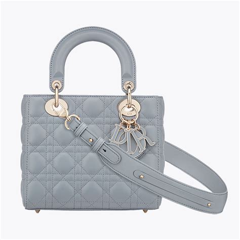 lady dior cloud blue medium|Dior handbags.